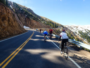 climbing Independence Pass